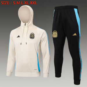 Argentina National Team Tracksuit 25/26 – Official Adidas Training Set (Cream Edition)