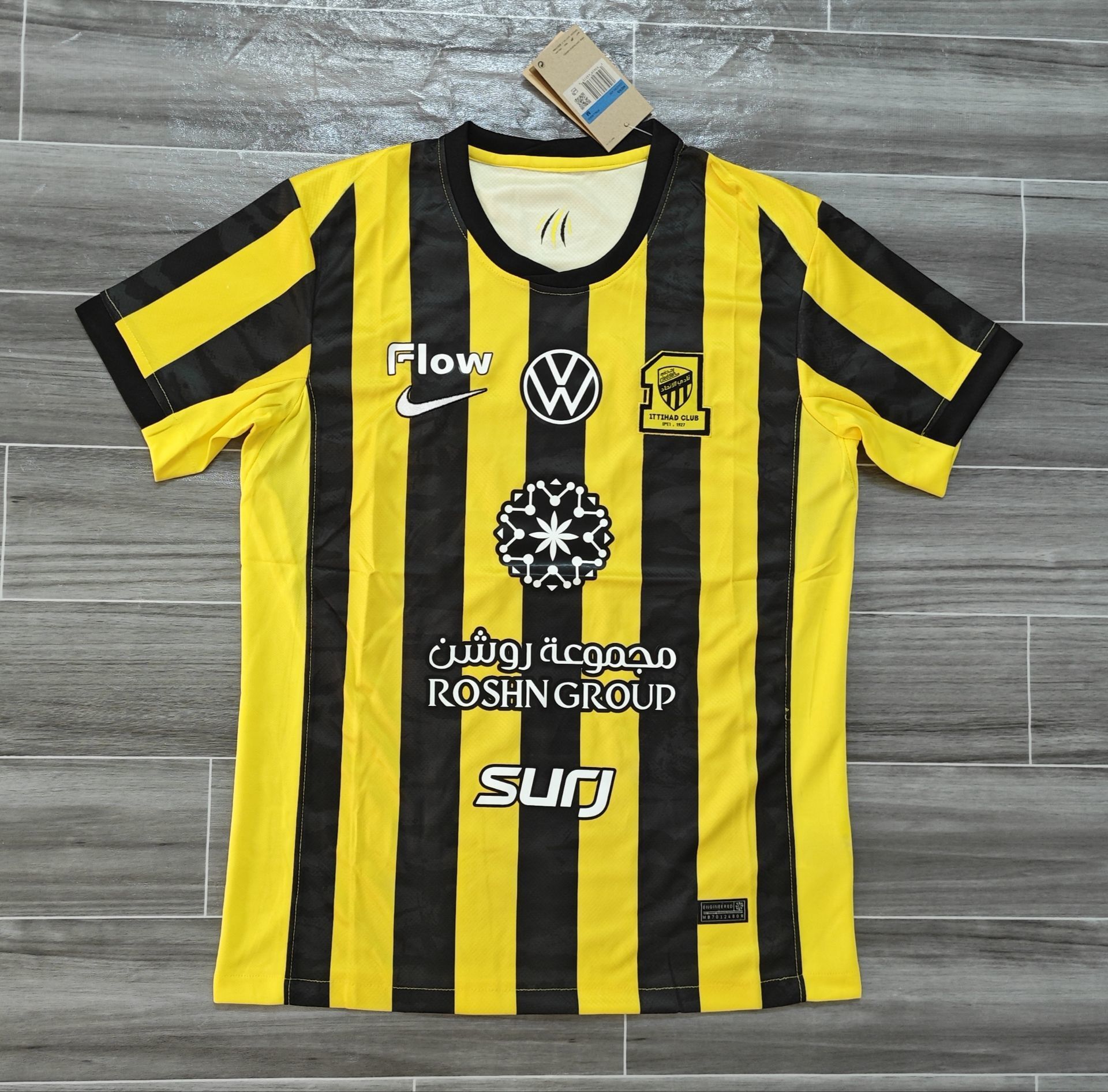 ⚫ Al Ittihad FC Home Jersey 25/26 | Official Edition ⚽