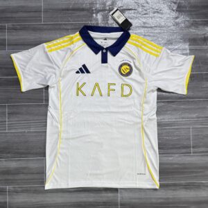 Al Nassr FC Away Jersey 2025/26 – White & Navy Edition – Adidas Replica