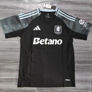 Aston Villa 2025/26 Black Edition Jersey – Modern Alternate Kit