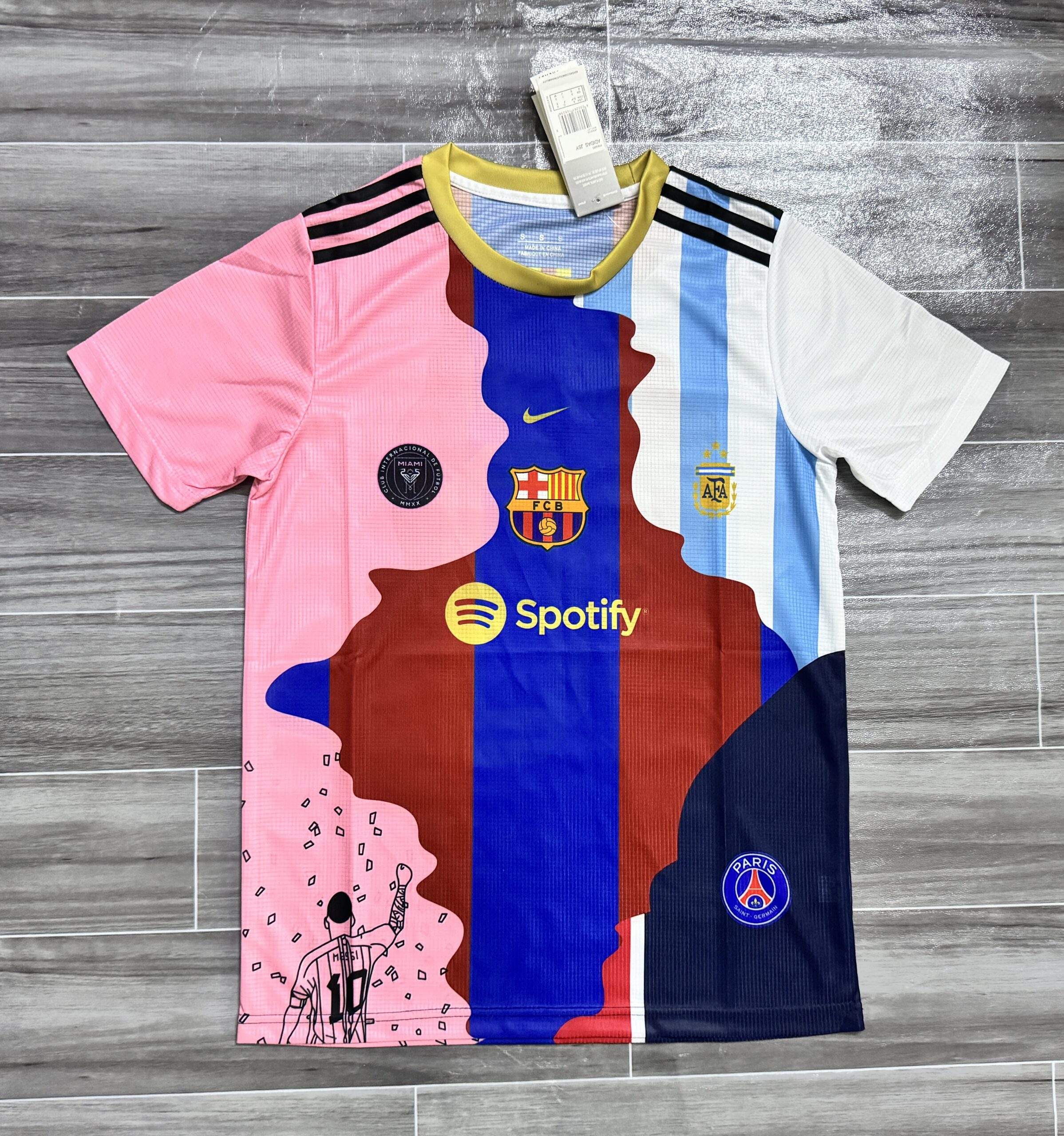 Leo Messi Tribute Jersey – Inter Miami x Barça x PSG x Argentina
